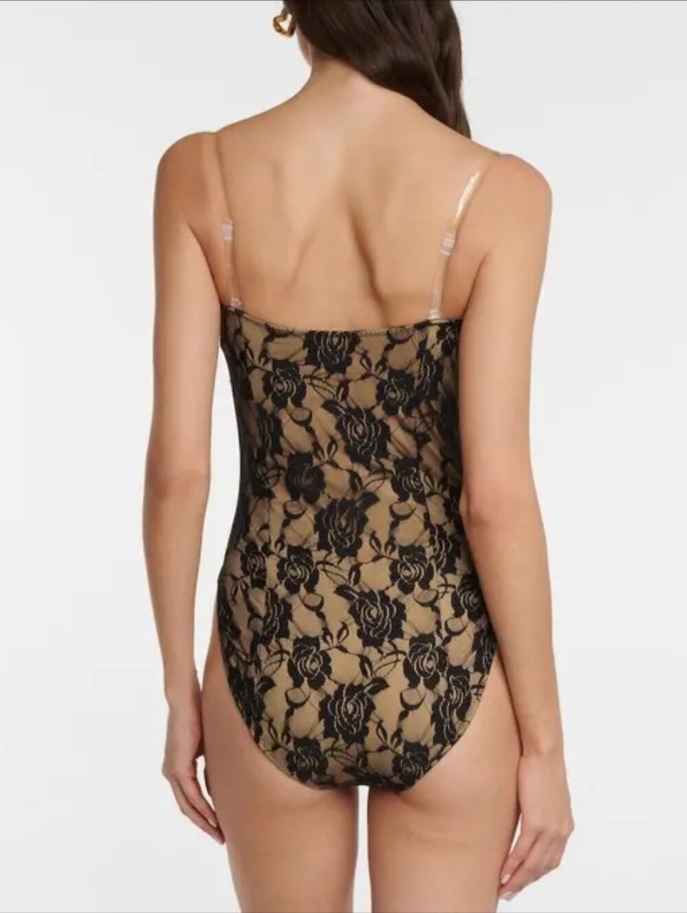 Norma Kamali Lace Bodysuit Swimsuit Mio XS Nylon spandex New - Picture 2 of 12